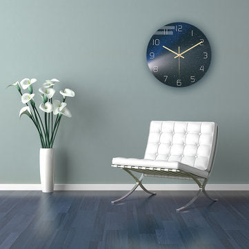 CC024 Creative Starry Pattern Wall Clock Mute Wall Clock Quartz Wall Clock For Home Office Decoratio