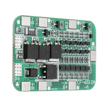 10pcs DC 24V 15A 6S PCB BMS Protection Board For Solar 18650 Li-ion Lithium Battery Module With Cell