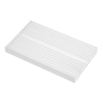 100x60x10mm Short Toothed Aluminum Alloy Heat Sink Radiator