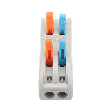 Excellway 30pcs PCT-2 2Pin Colorful Docking Connector Electrical Connectors Wire Terminal Block Univ