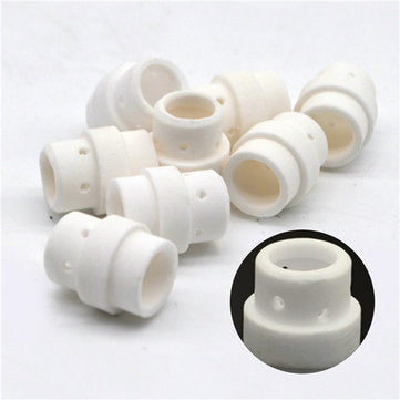 50pcs Ceramic Gas Diffuser Swirl Ring Welding Cutting Torch Accessories for MB 24 KD MIG MAG