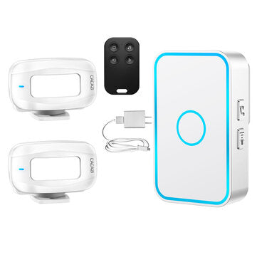 CACAZI Wireless Urgent Reminder Security Alarm Doorbell Infrared Remote Control Shop Welcome Home Tw