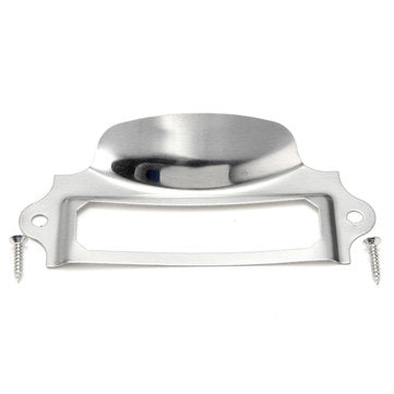 Silver Kitchen Drawer Cupboard Label Pull Cabinet Frame Handle Name Card Holder