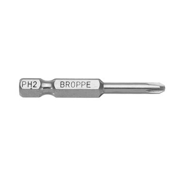 BROPPE 12Pcs 50mm S2 Alloy Steel Magnetic Cross Head Screwdriver Bits 1/4 Inch Hex Shank