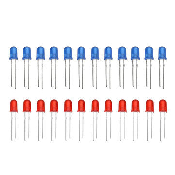 5pcs DIY Two Color LED Thunderbolt Flash Kit Teaching Kit