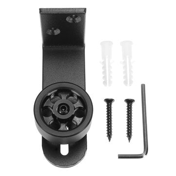 Adjustable Sliding Barn Door Hardware Wall Guide Bottom Floor Roller Guide with Screws Tools Kit