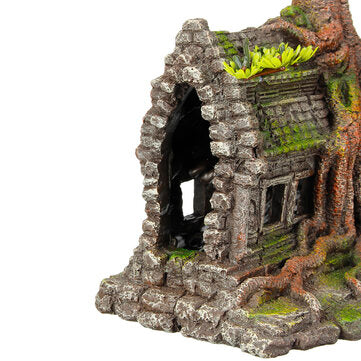 Resin Sculpture Model Fishtank Decorations Hideing Hole Aquarium Rockery Landscaping Castle For Home