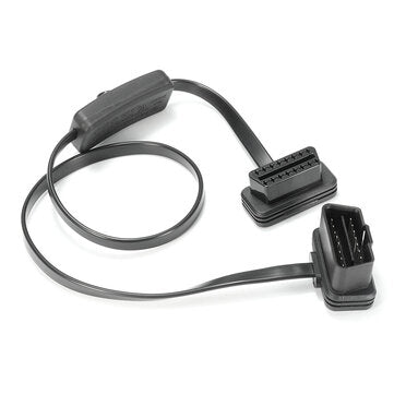 16 Pin OBD2 Male to Female with Switch Cord Extension Cable Adapter Connector