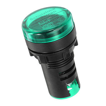 Machifit 22mm Digital AC Voltmeter AC 50-500V Voltage Meter Gauge Digital Display Indicator Green