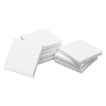 8PCS White Mini Blank Canvas Acrylic Paintings Frame Oil Paint Artist Square Art Sketch Boards Squar