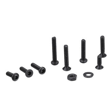 Suleve M2CH4 480Pcs M2 Hex Socket Button&Flat Head Screw Carbon Steel Bolt Nut Assortment