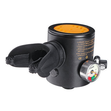 S300Plus Constant Pressure Gauge Diving Oxygen Cylinder Breathing Head Black (COLOR.: ORANGE)