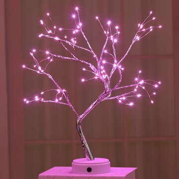 Christmas DIY Tree Light LED USB Touch Copper Wire Night Light for Wedding Party Home De... (NO.: 4)