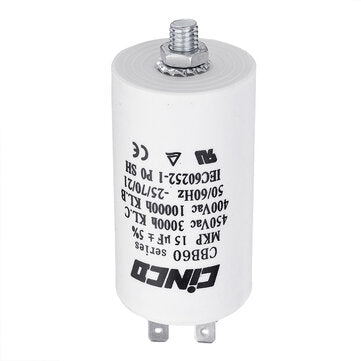 3pcs CBB60 15UF 450V Water Pump Motor Run Capacitor