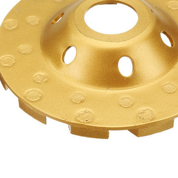 Drillpro 100x22.23mm Diamond Saw Blade Gold Grinding Wheel for Cutting Concrete Granite