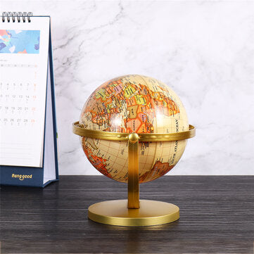 World Globe Map 360Rotating World Globe Earth Map Geography Education Toy Home Decoration Office O
