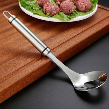 DIY Creative Meat Fish Rice Ball Maker Stainless Steel Kitchen Mold Soup Spoon Gadget