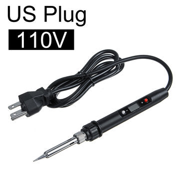 60W 110V/220V Adjustable Welding Soldering Iron Electric Soldering Iron Pen (PLUG: USPLUG)