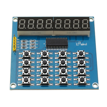 5pcs TM1638 3-Wire 16 Keys 8 Bits Keyboard Buttons Display Module Digital Tube Board Scan And Key LE