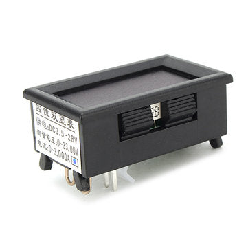 5pcs RIDEN 0-33V 0-3A Four Bit Voltage Current Meter DC Double Digital LED Red+Blue Display Volt M