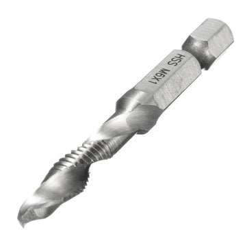 1/4 Inch Hex Shank HSS M4/5/6/8/10 Metric Screw Tap  Combination Drill Tap Bit (SIZE: M5)