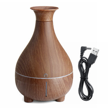 Touch LED Air Humidifier Aroma Essential Oil Diffuser 200ml Ultrasonic Cool Mist... (COLOR.: COFFEE)