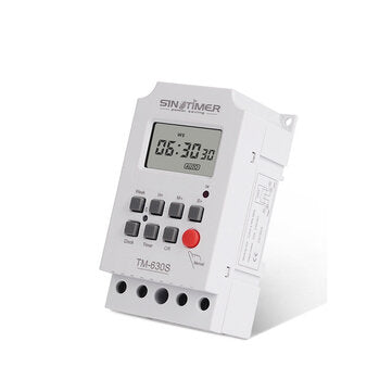 SINOTIMER TM630S-2 220V LCD Digital Programmable Timer Switch with Interval 1 Second Power Direct Ou