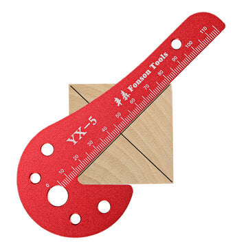 YX5 Woodworking Center Finder Scriber 45 Degree Angle Line Caliber Aluminum Alloy Aids Center Line M