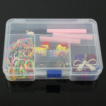 5 Grids Clear PP Eco-Friendly Adjustable Storage Container DIY Crafts Jewelry Organizer Dividers Box