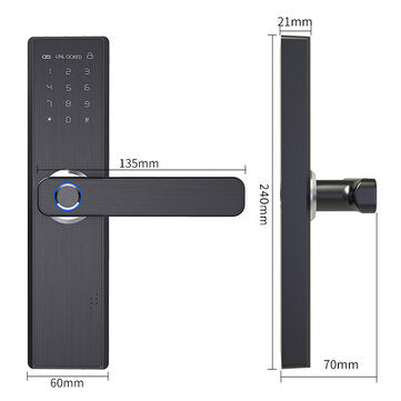 Security Electronic Smart Door Lock Touch Password Keypad Card Fingerprint