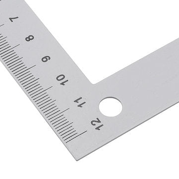 Woodworking 45/90 Degree Triangle Ruler Carpenter L Square Marking Ruler Angle Ruler