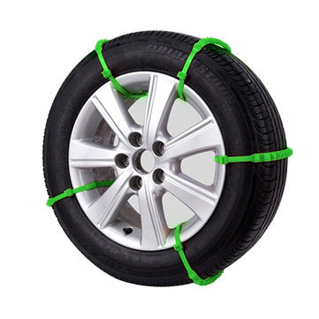 10xUniversal Car Tire Snow Antislip Chains Belt Winter Wheel Anti-Skid Vehicle (COLOR.: ORANGERED)