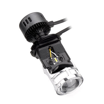 H4 LED Headlights with Mini Projector Lens Hi/Lo Beam Bulb 60W 9600LM 6500K White for Car Motorcycle