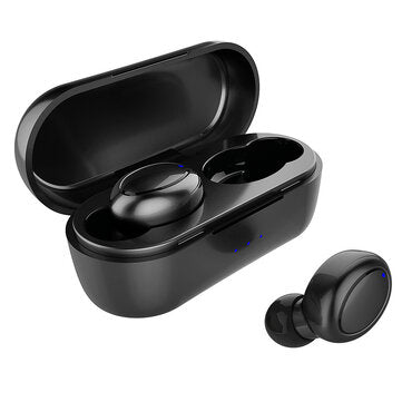 V2 TWS Dynamic bluetooth 5.0 Wireless Stereo Earbuds Noise Cancelling Touch Contro... (COLOR: BLACK)