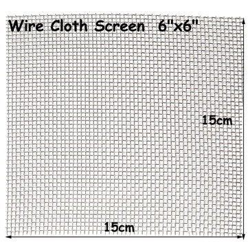 15x15cm Woven Wire Cloth Screen  Stainless Steel 304 10 Mesh
