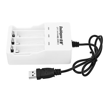 Doublepow U03 3 Slot USB 1.2V NI-MH Ni-Cd AA AAA Rechargeable Battery Charger