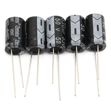 600pcs 15 Value 50V Electrolytic Capacitor 1UF-2200UF Assortment Kit