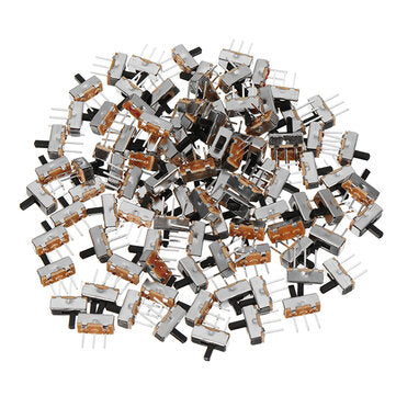 100pcs SS12d00G4 2 Gear 3 Pin Toggle Switch Slide Switch Interruptor On-Off Handle Length 4mm