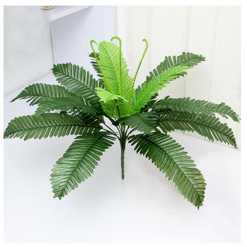 Lifelike Artificial Silk Boston Fern Bush Potted Plant Tree Home Office Decor