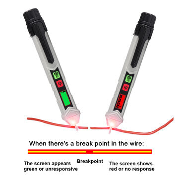 Tooltop T8901 Non-Contact Phase/Voltage Test Pen Multifunctional NCV 12-1000V AC Tester with Light +