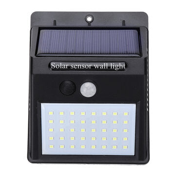 40 LED Solar Power Wall Light 3 Modes PIR Motion Outdoor Garden Landscape Lamp