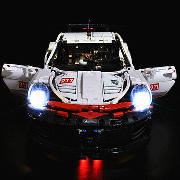 DIY LED Light Lighting Kit Only for LEGO 42096 Technic Porsche 911 RSR Bricks Toy