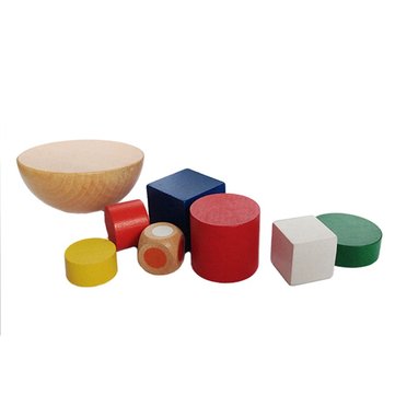 1 Bag Puzzles Wooden Geometric Balance Game Fun Toys Jigsaw Puzzle Toy for Children Educational Lear