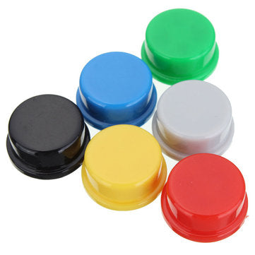5 x 50pcs Tactile Push Button Switch Momentary Tact & Cap Assorted Kit 12x12x7.3mm Key Caps