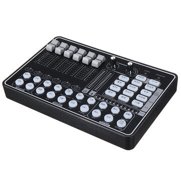 GAX-H9 Audio Mixer Sound Card USB External Computer PC Mobile Phone Live Audio Microphone Sound Card