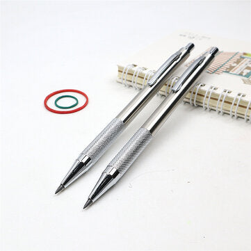 Metal Mechanical Pencil 2.0mm 2B Sketch Drawing Automatic Pencil For School Offi... (QUANTITY: 2PCS)