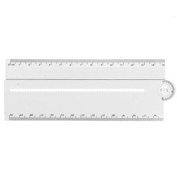 Multifunctional Angle Gauge Adjustable DIY Angle Ruler Protractor Math Geometry Drawing Ruler