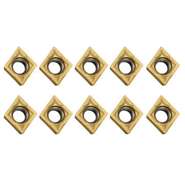 10Pcs CCMT09T304 CCMT32.5 Carbide Inserts for Lathe SCLCR Turning Tool