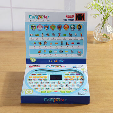 Puzzle Educational Toys LED Screen Blue 21 x 18.5 x 2.8 cm Letter Learning Machine Stationery For Ch