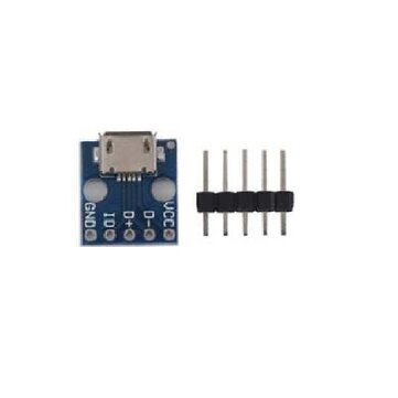 10 pcs MicroUSB to dip Interface Socket 5V Power Conversion Board Mobile Phone Charger to Power Modu